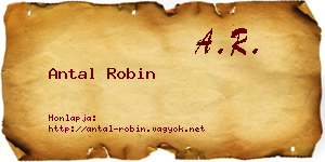 Antal Robin névjegykártya